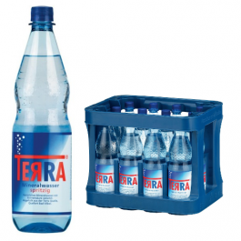 Terra Mineralwasser spritzig 12x1,0l Kasten PET 